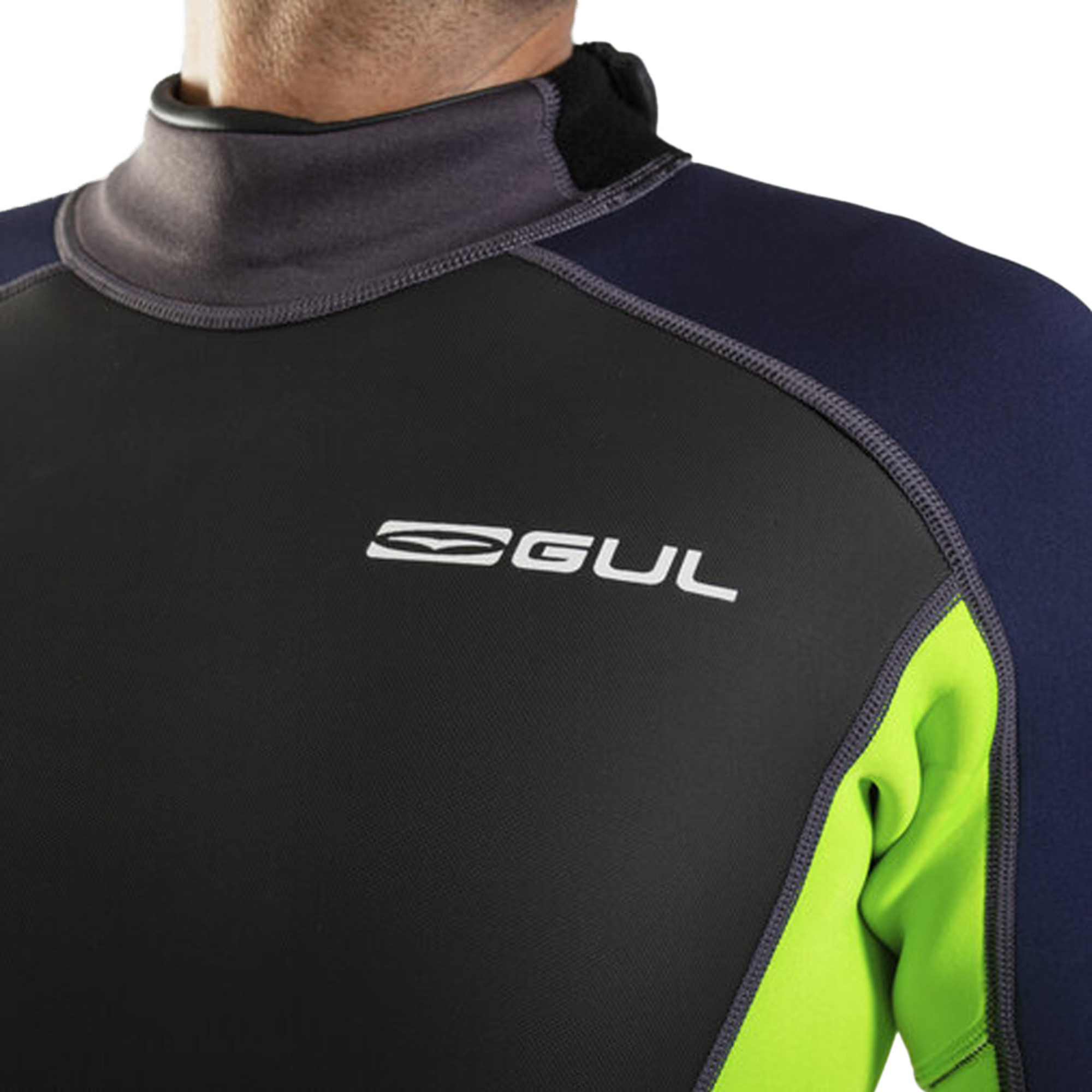 2024 Gul Mens Response 3/2mm Back Zip Shorty Wetsuit RE3319C1 Grey